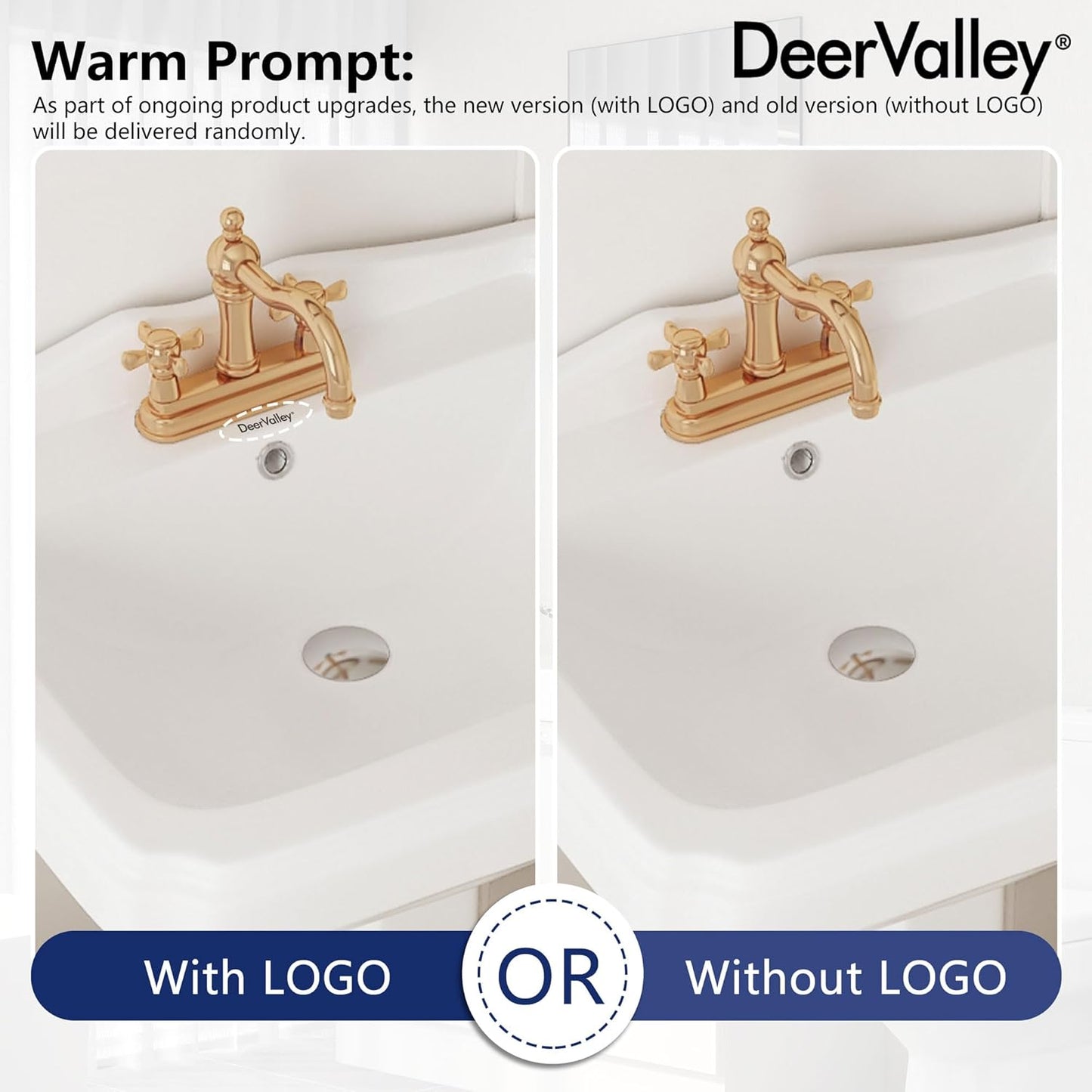 DeerValley DV-1P522 Dynasty Pedestal Sink 23" W X 19" D White Ceramic Pedestal Bathroom Sink With Overflow