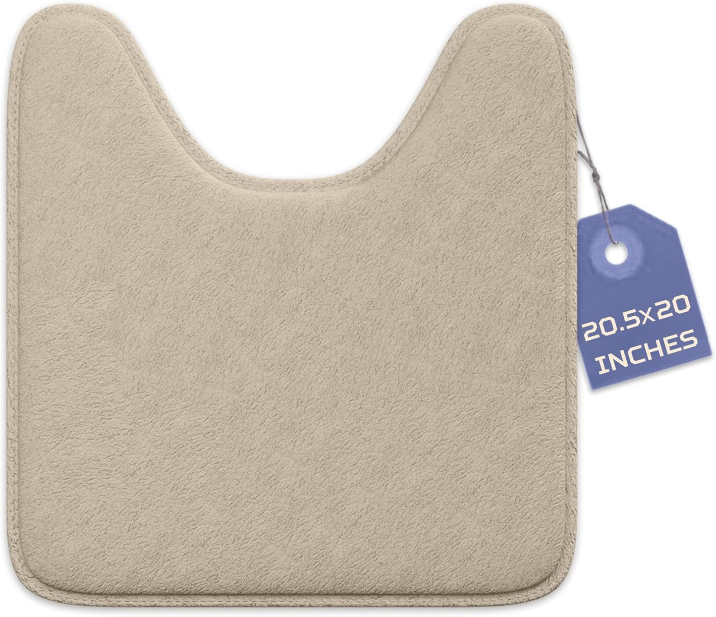 5-Piece Bathroom Rug Set - Memory Foam, Non-Slip, Machine Washable, Quick-Drying, Aqua Teal