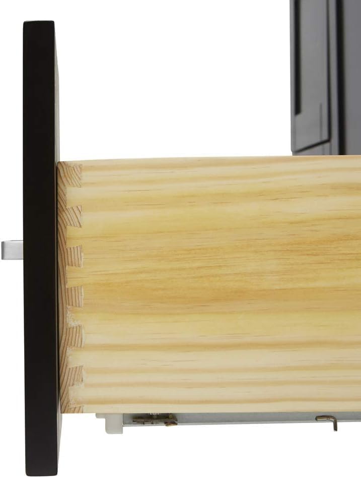 ARIEL Double Bathroom Vanity 73" Espresso with 1.5" Edge Pure White Quartz Countertop & Splash, Rectangular Sinks, 4 Soft Closing Doors, 6 Full Extension Dovetail Drawers, Brushed Nickel
