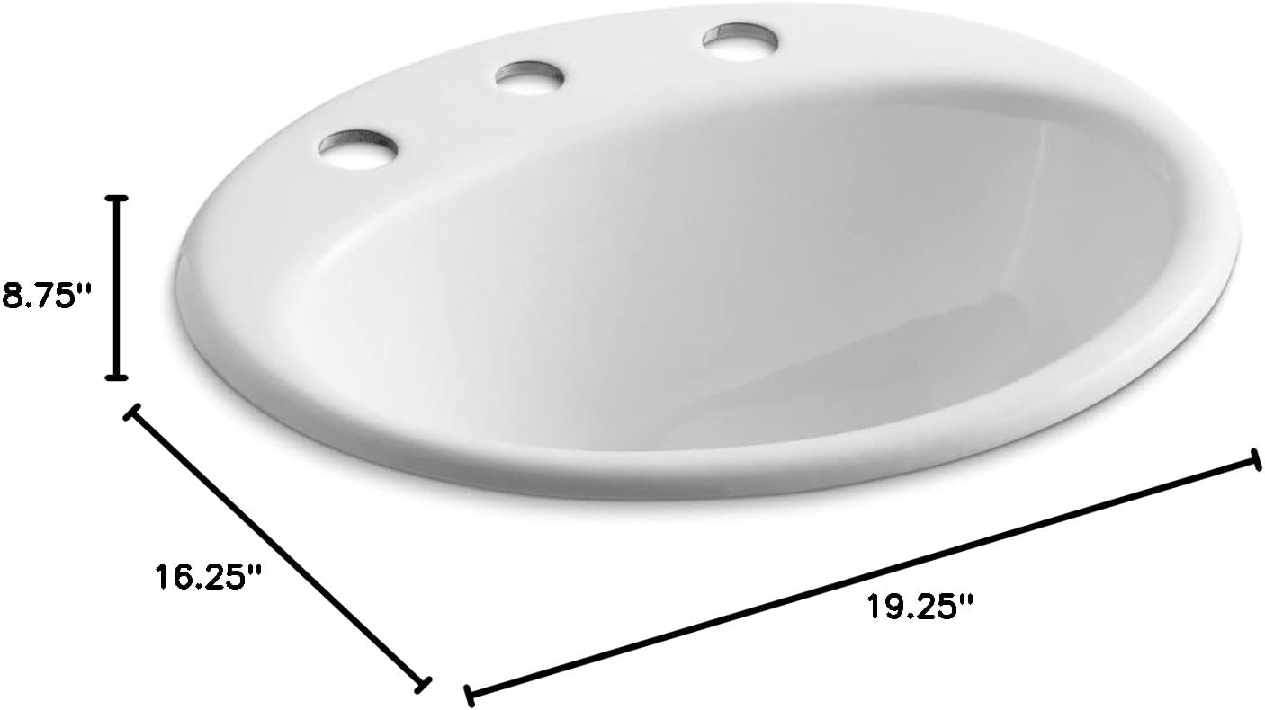 KOHLER Farmington 19X16 S-Rim Lav/8Cc