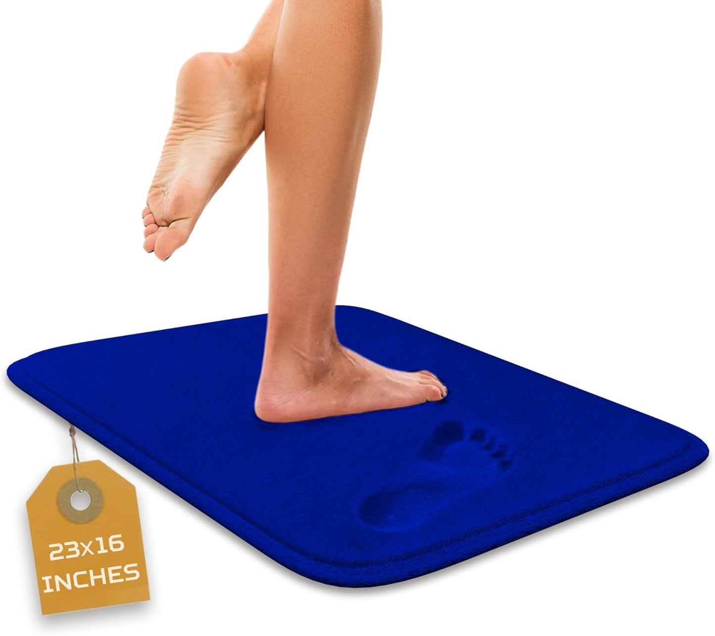 5-Piece Bathroom Rug Set - Memory Foam, Non-Slip, Machine Washable, Quick-Drying, Aqua Teal