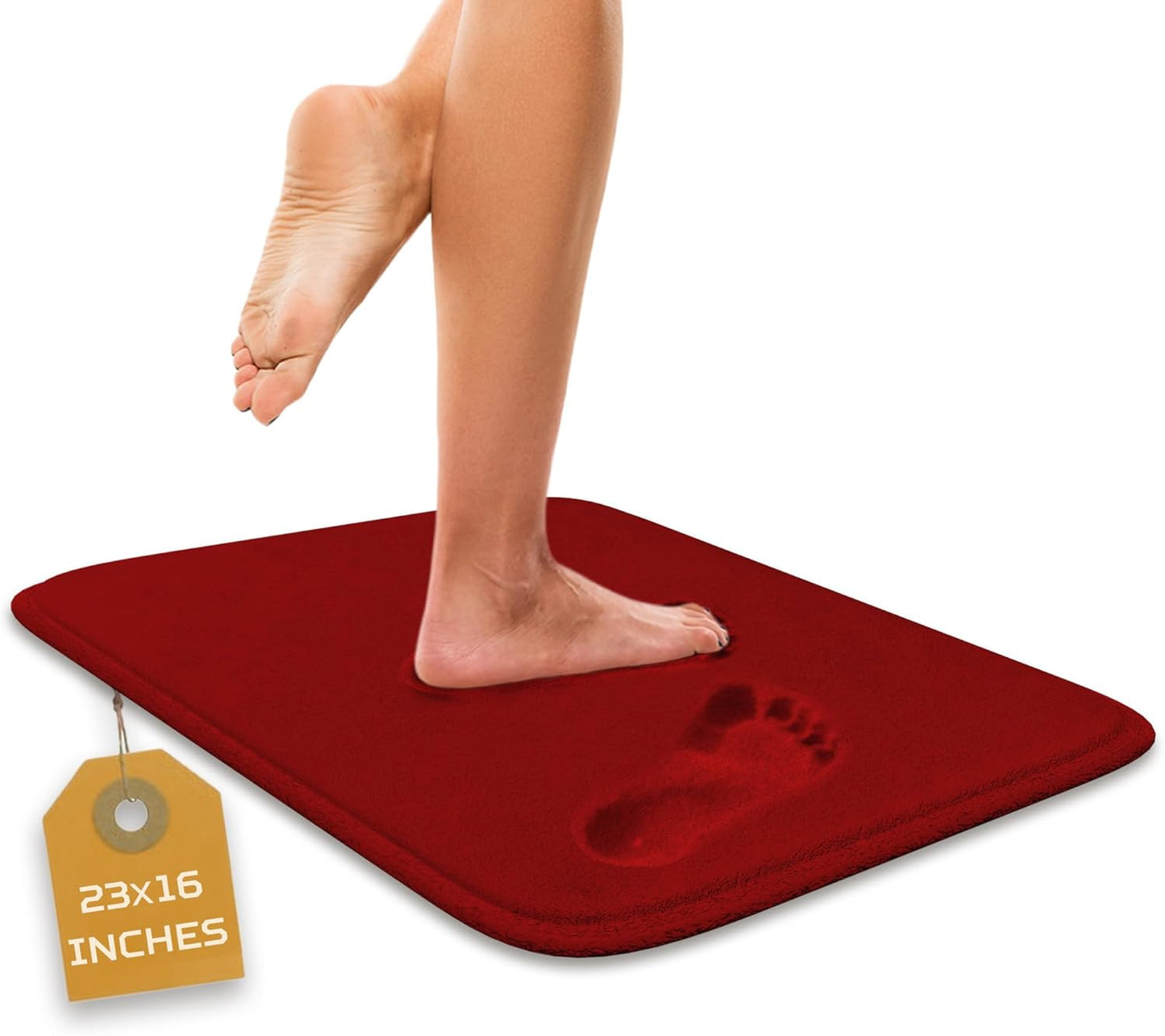 5-Piece Bathroom Rug Set - Memory Foam, Non-Slip, Machine Washable, Quick-Drying, Aqua Teal