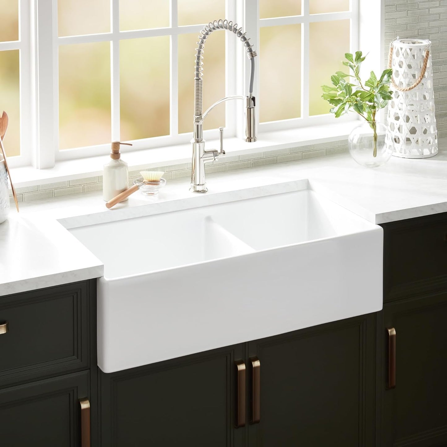 Signature Hardware 447953 Sarasota 15-1/2" Fireclay Vessel Bathroom Sink