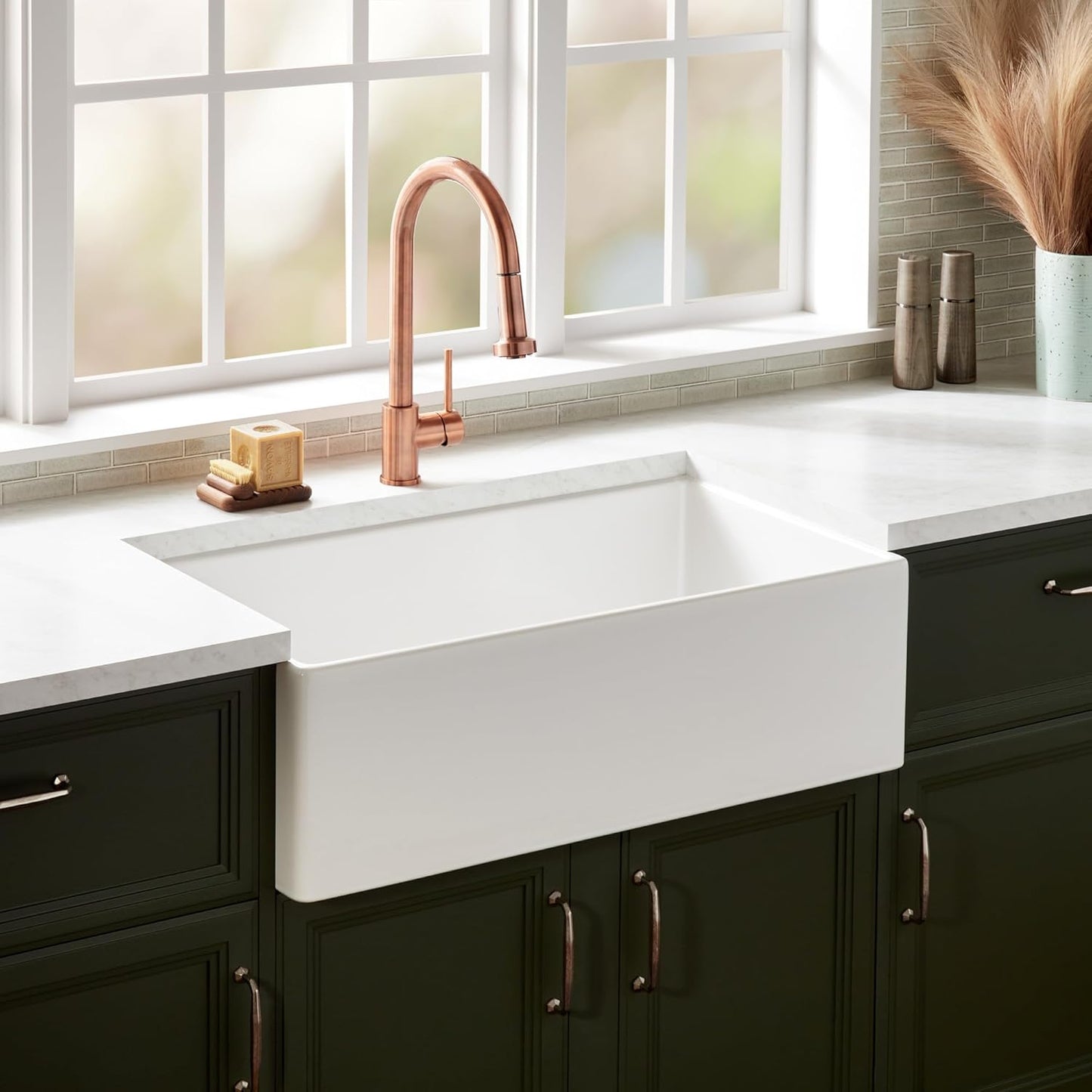 Signature Hardware 447953 Sarasota 15-1/2" Fireclay Vessel Bathroom Sink