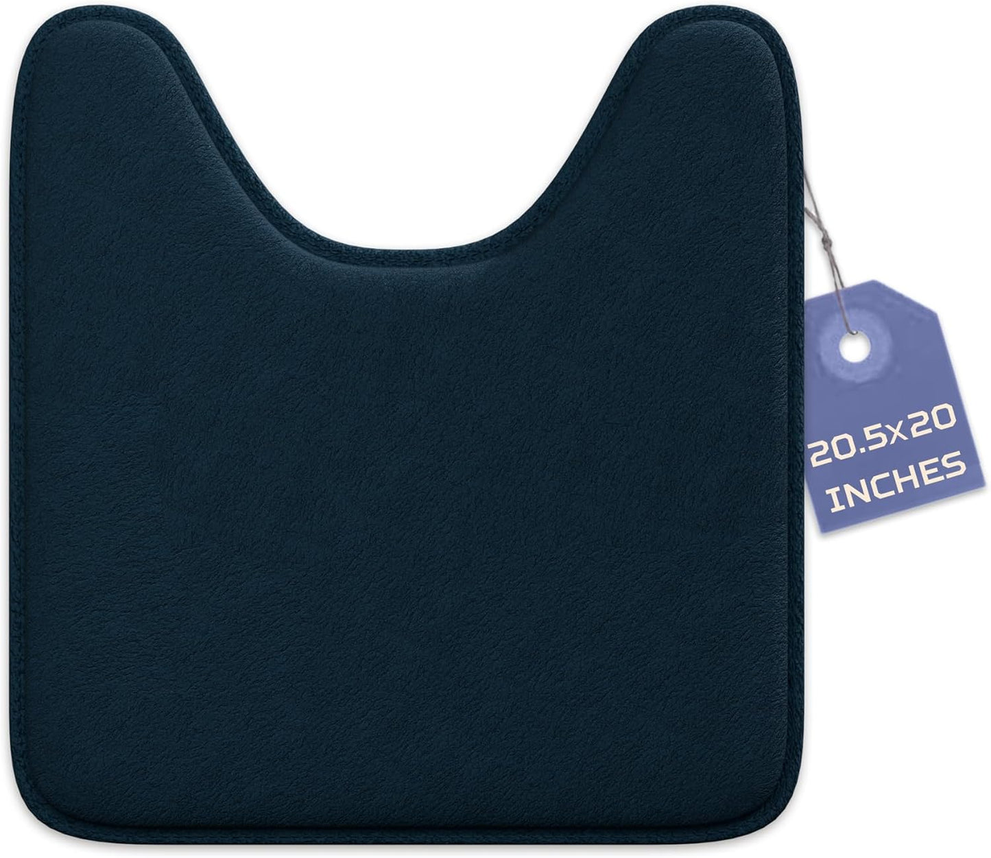 5-Piece Bathroom Rug Set - Memory Foam, Non-Slip, Machine Washable, Quick-Drying, Aqua Teal