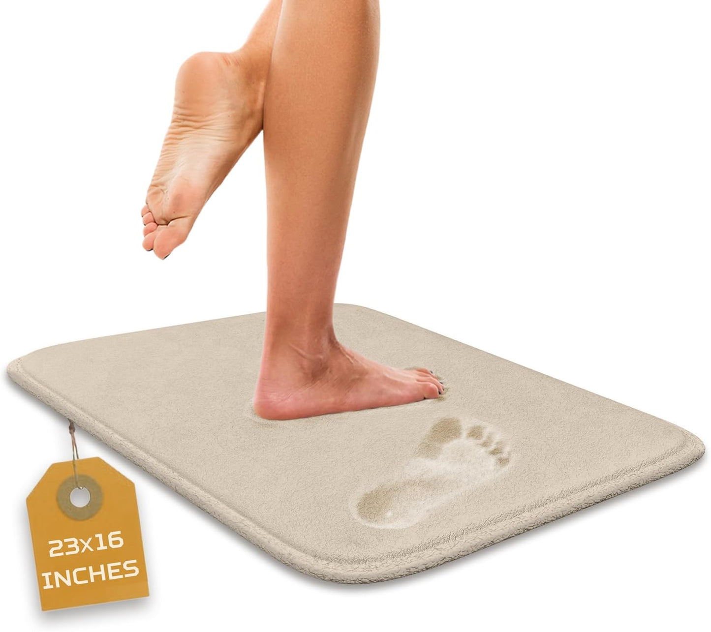 5-Piece Bathroom Rug Set - Memory Foam, Non-Slip, Machine Washable, Quick-Drying, Aqua Teal