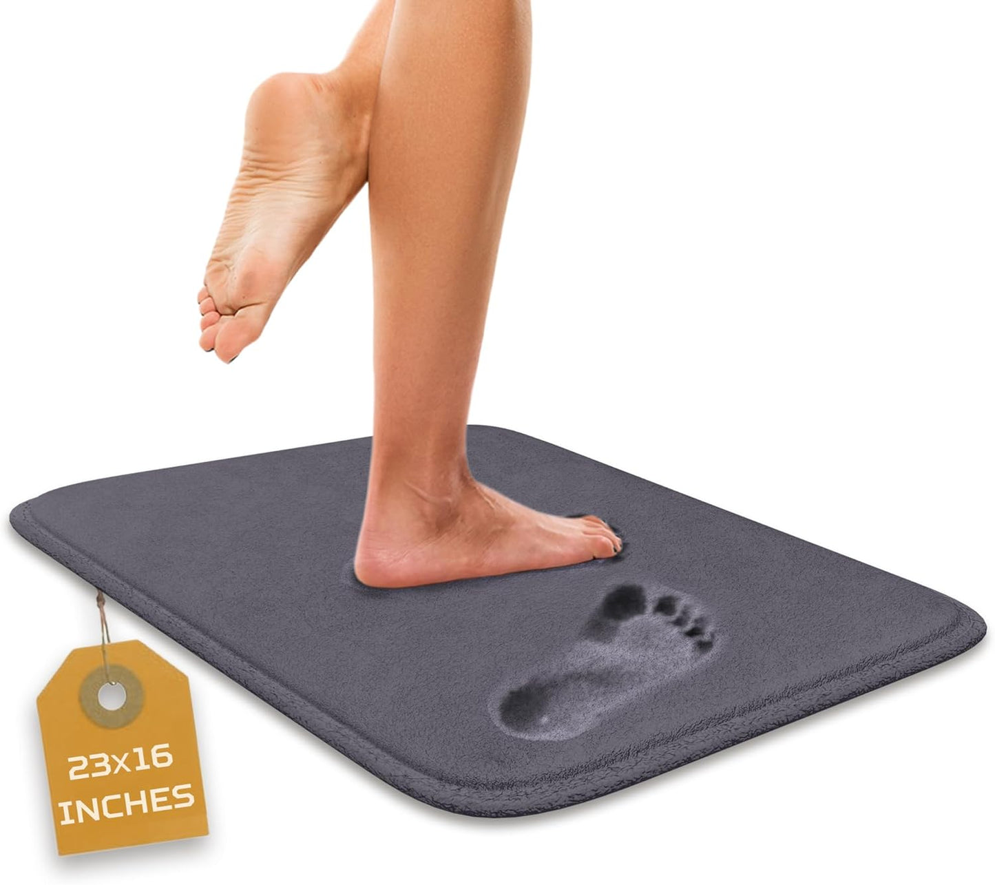 5-Piece Bathroom Rug Set - Memory Foam, Non-Slip, Machine Washable, Quick-Drying, Aqua Teal