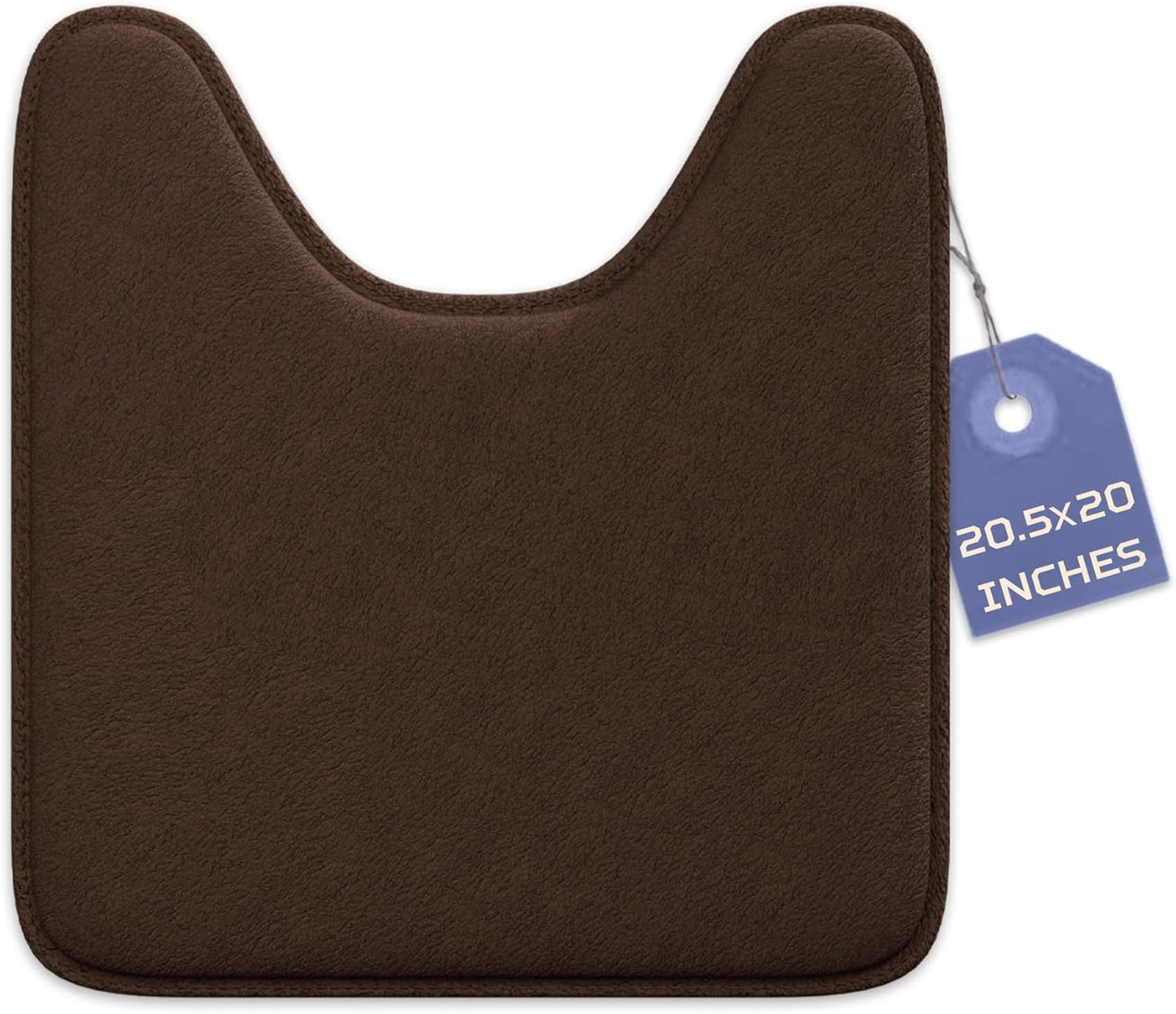 5-Piece Bathroom Rug Set - Memory Foam, Non-Slip, Machine Washable, Quick-Drying, Aqua Teal