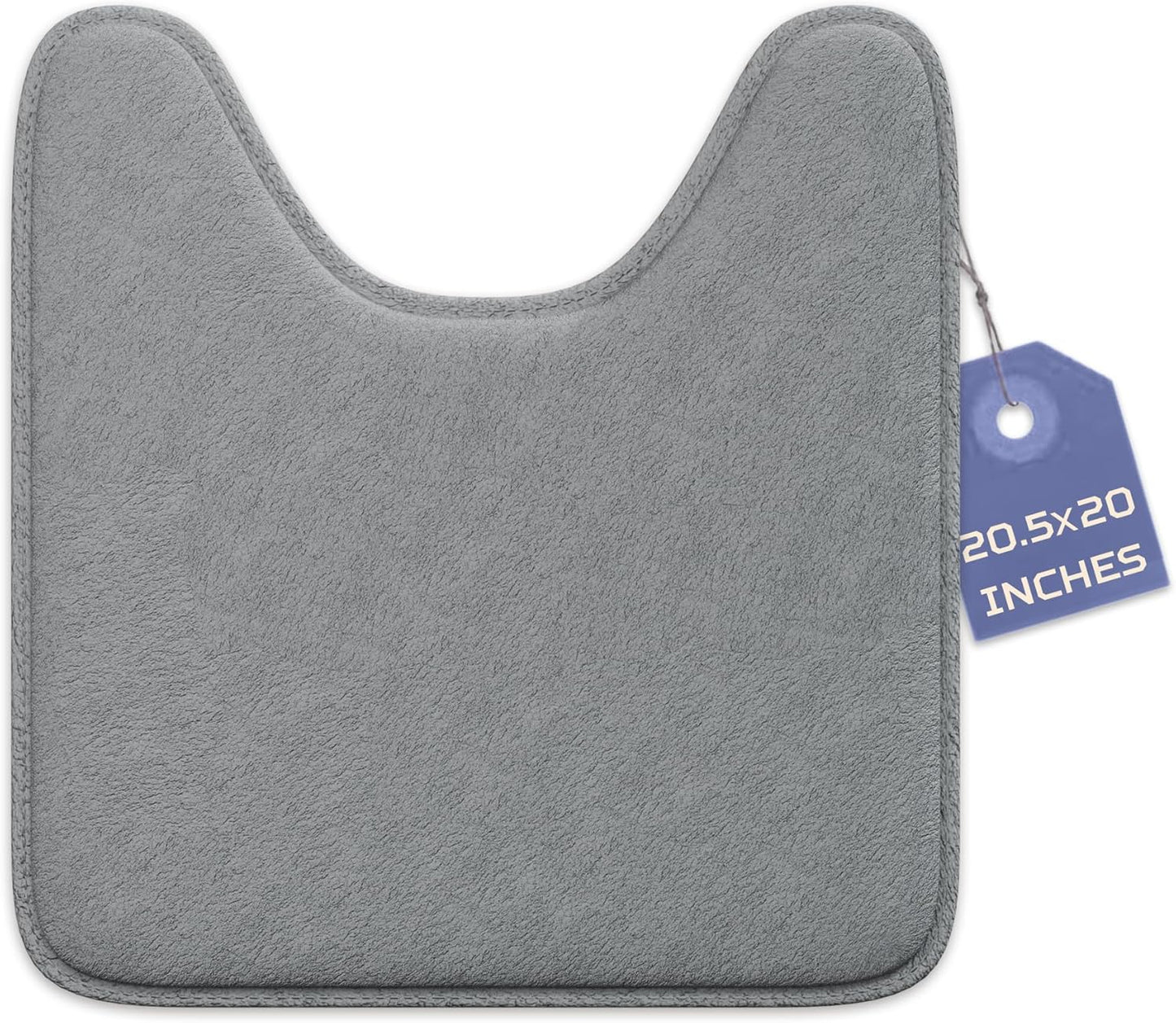 5-Piece Bathroom Rug Set - Memory Foam, Non-Slip, Machine Washable, Quick-Drying, Aqua Teal