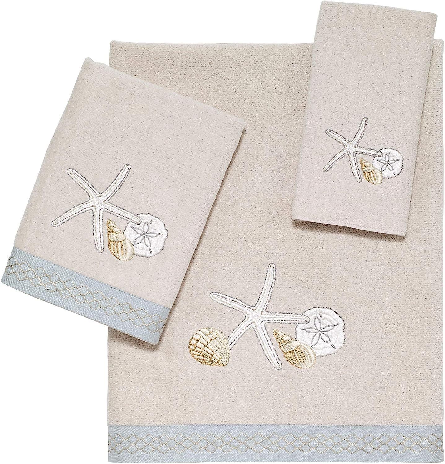 Avanti Linens - Bathroom Rug, Soft & Absorbent Bath Mat, Beach Inspired Bathroom Accessories (Seaglass Collection, 24" x 60")