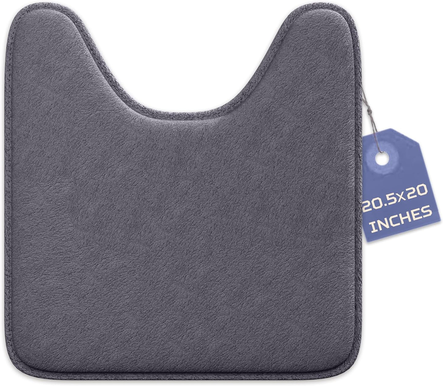 5-Piece Bathroom Rug Set - Memory Foam, Non-Slip, Machine Washable, Quick-Drying, Aqua Teal